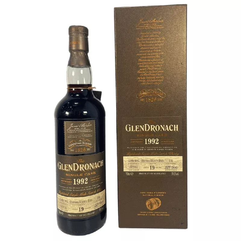Glendronach 19 Year Old 1992 – Oloroso Sherry Butt #161